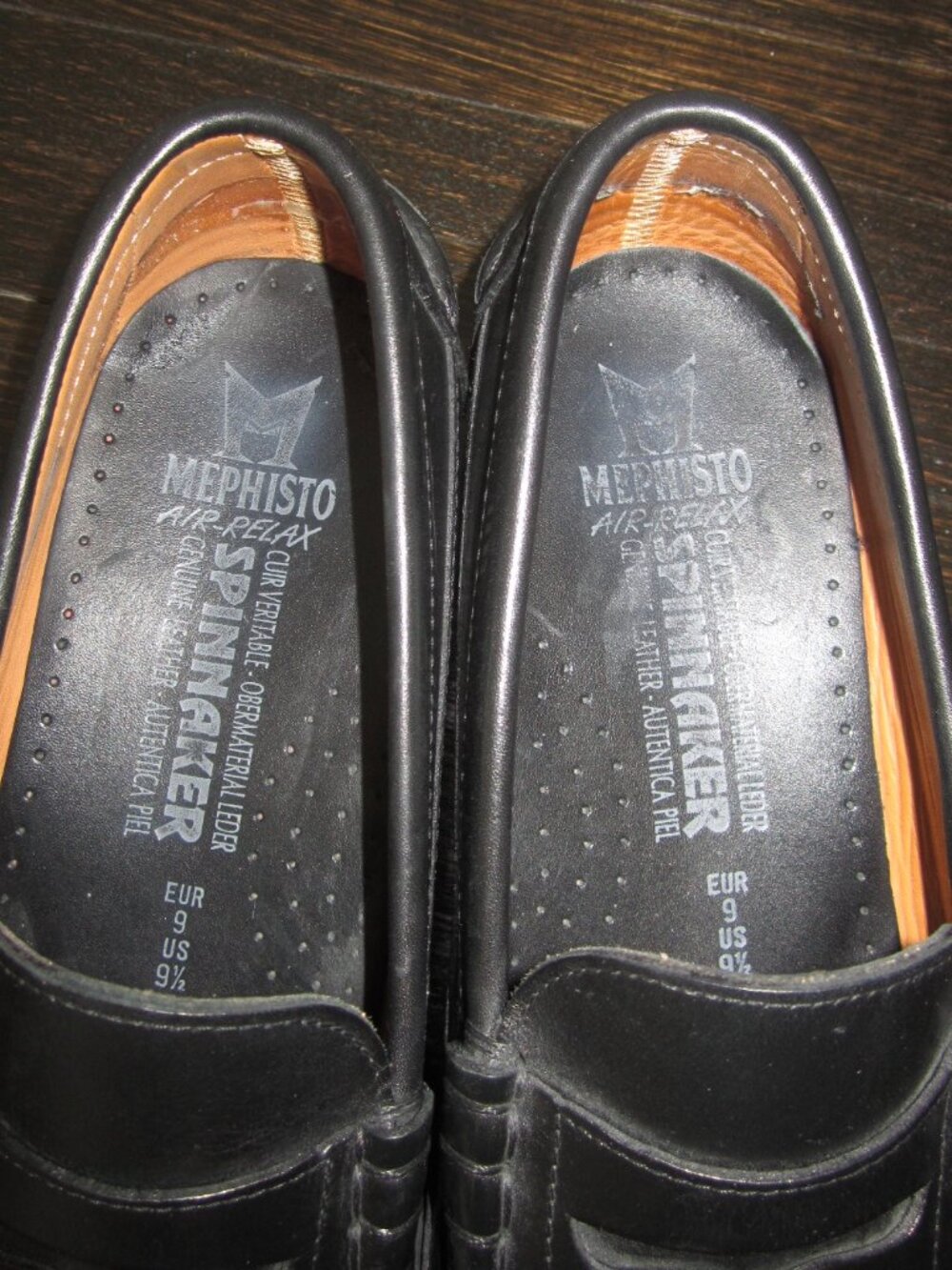 MEPHISTO CAP VERT Black Leather Loafers Shoes Men’s 9 1/2 - Picture 9 of 14